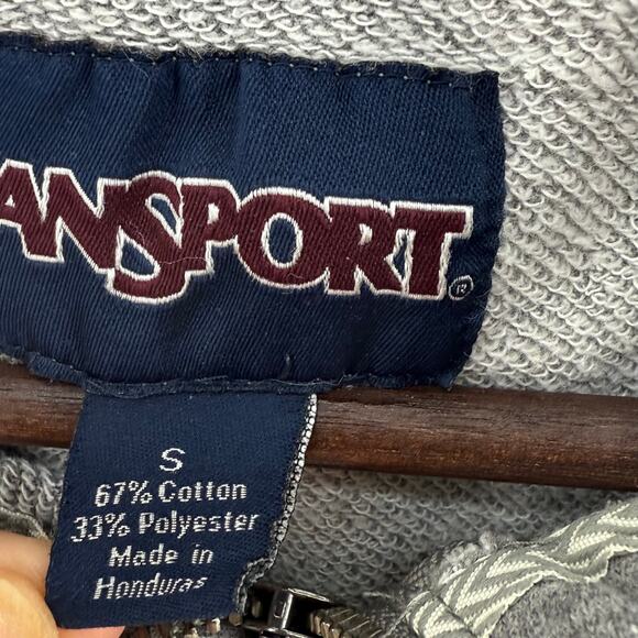 JanSport Marshall University Half Zip Sweatshirt Womens Small Gray Green Team - Picture 7 of 7